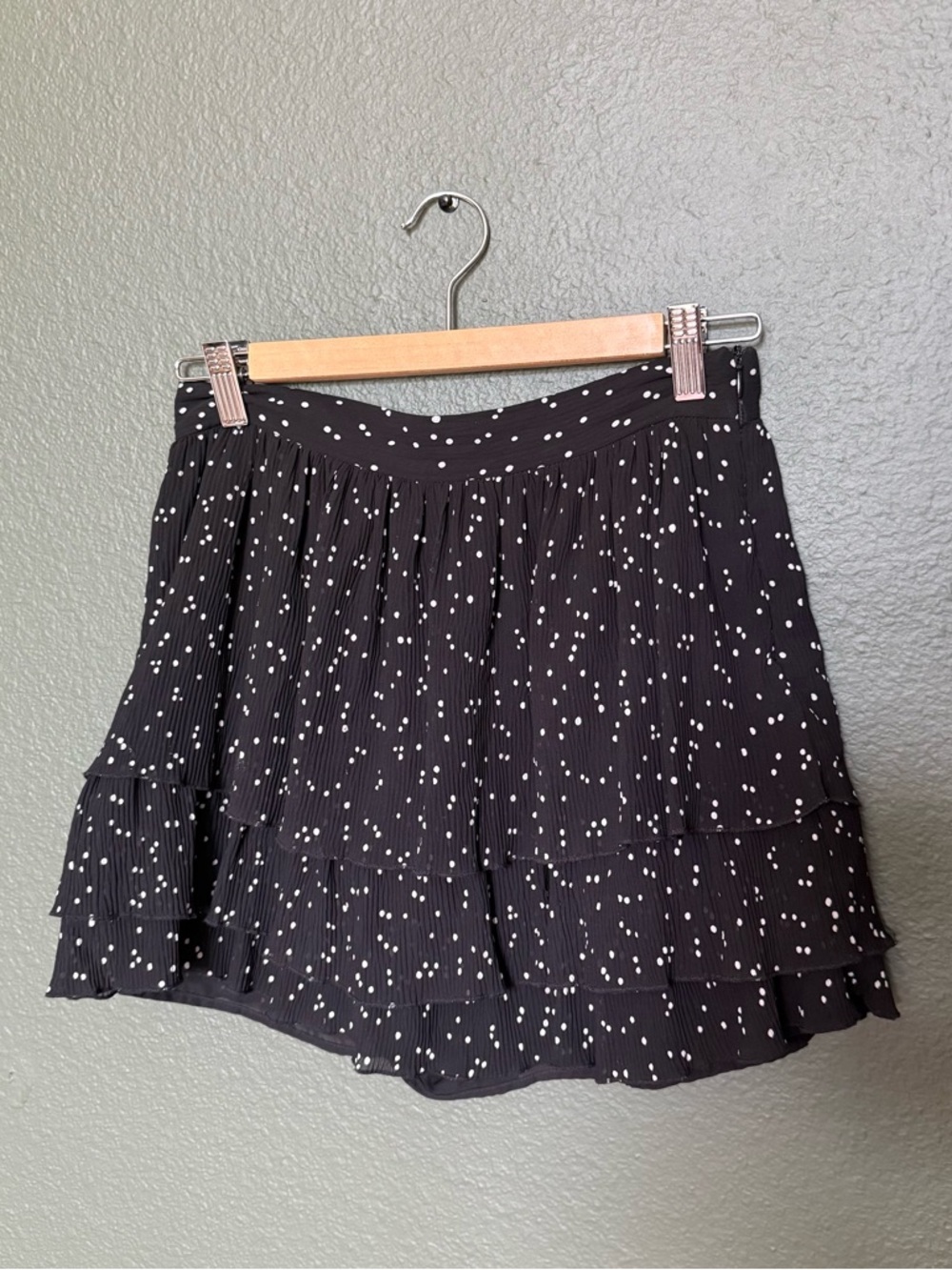Zara polka dot ruffle skort | small